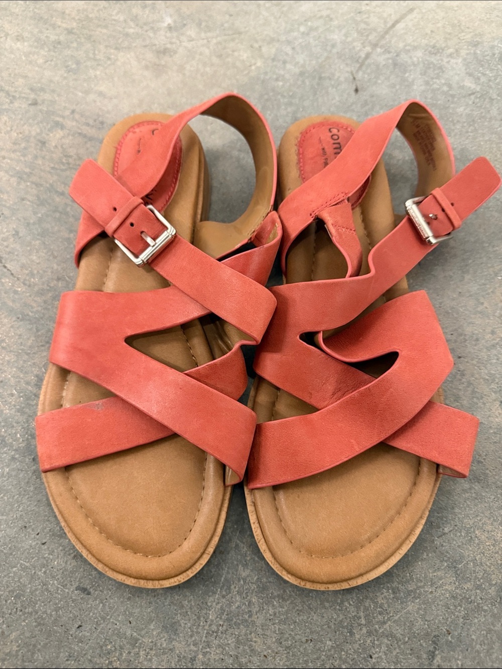 Comfortiva Coral Strappy Buckle Sandals